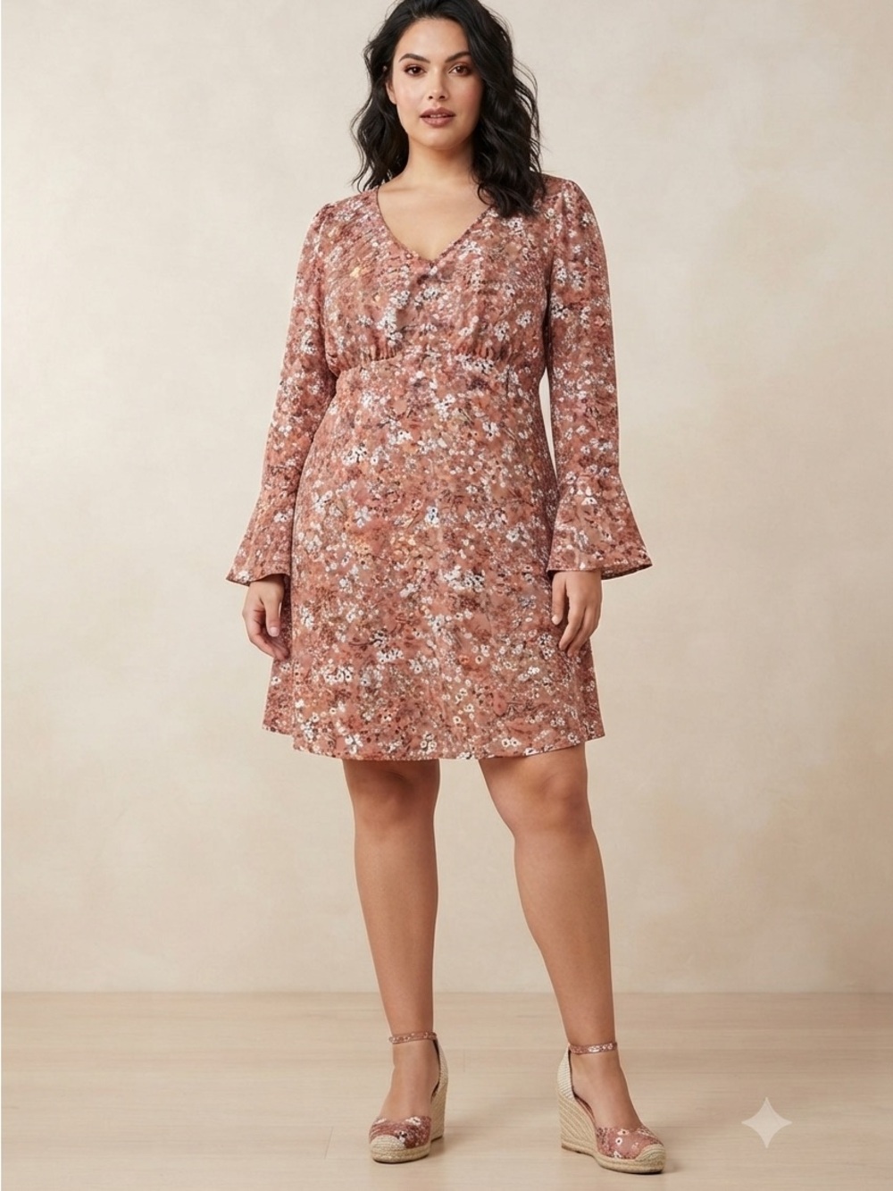 3rd + Malt Floral Babydoll Dress